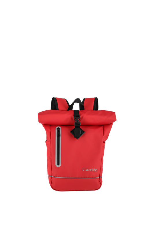 Basics roll-up backpack tarpaulin, red