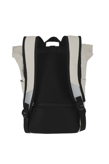 Basics roll-up backpack tarpaulin, ivory