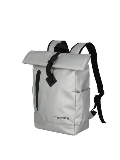 Basics roll-up backpack tarpaulin, silver