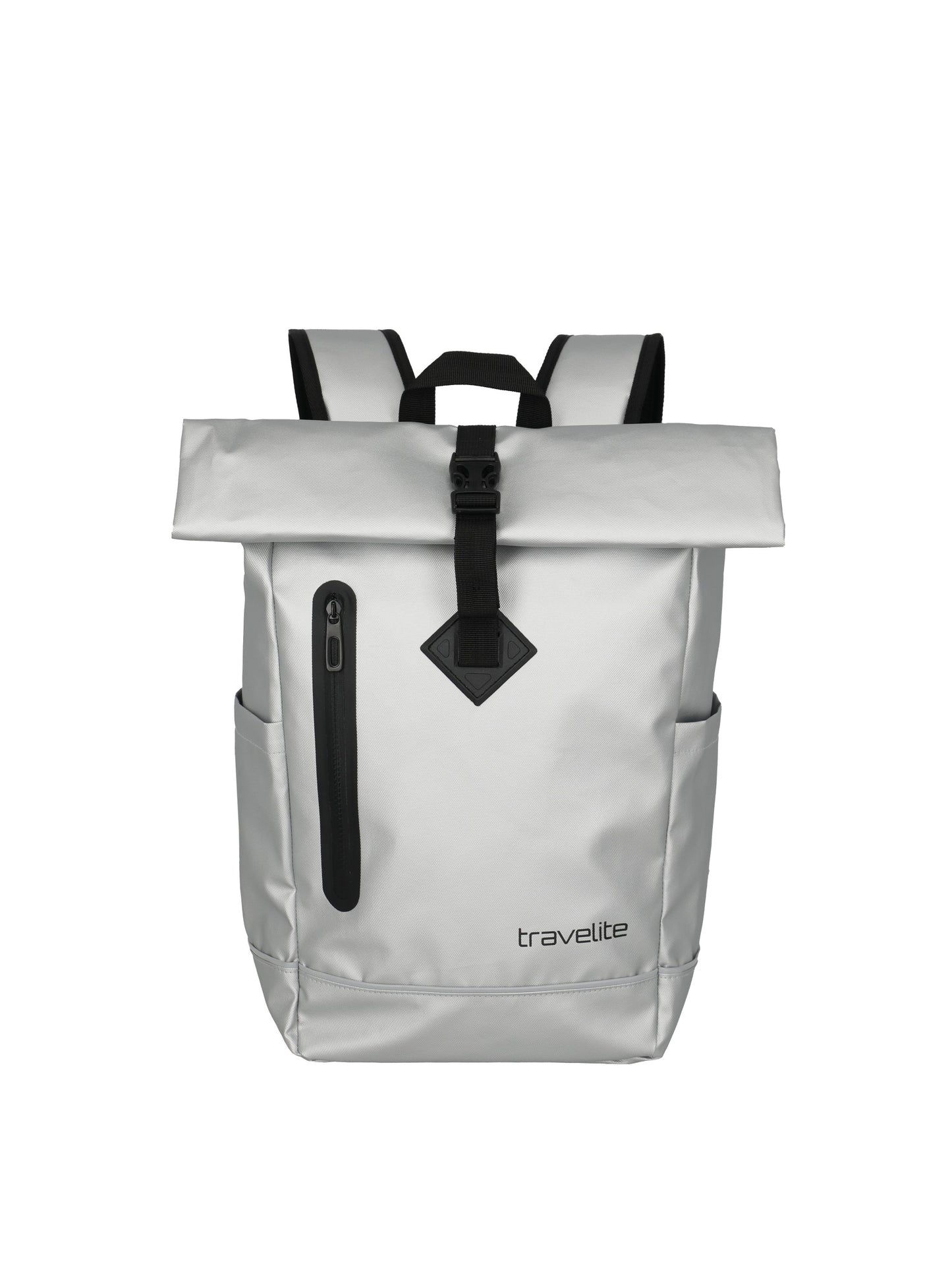 Basics roll-up backpack tarpaulin, silver