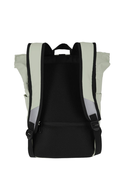 Basics roll-up backpack tarpaulin, light green