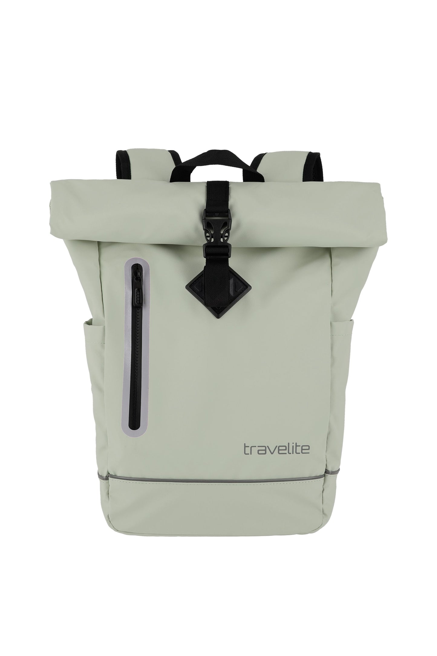 Basics roll-up backpack tarpaulin, light green