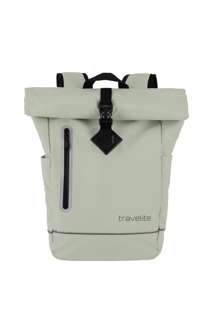 Basics roll-up backpack tarpaulin, light green