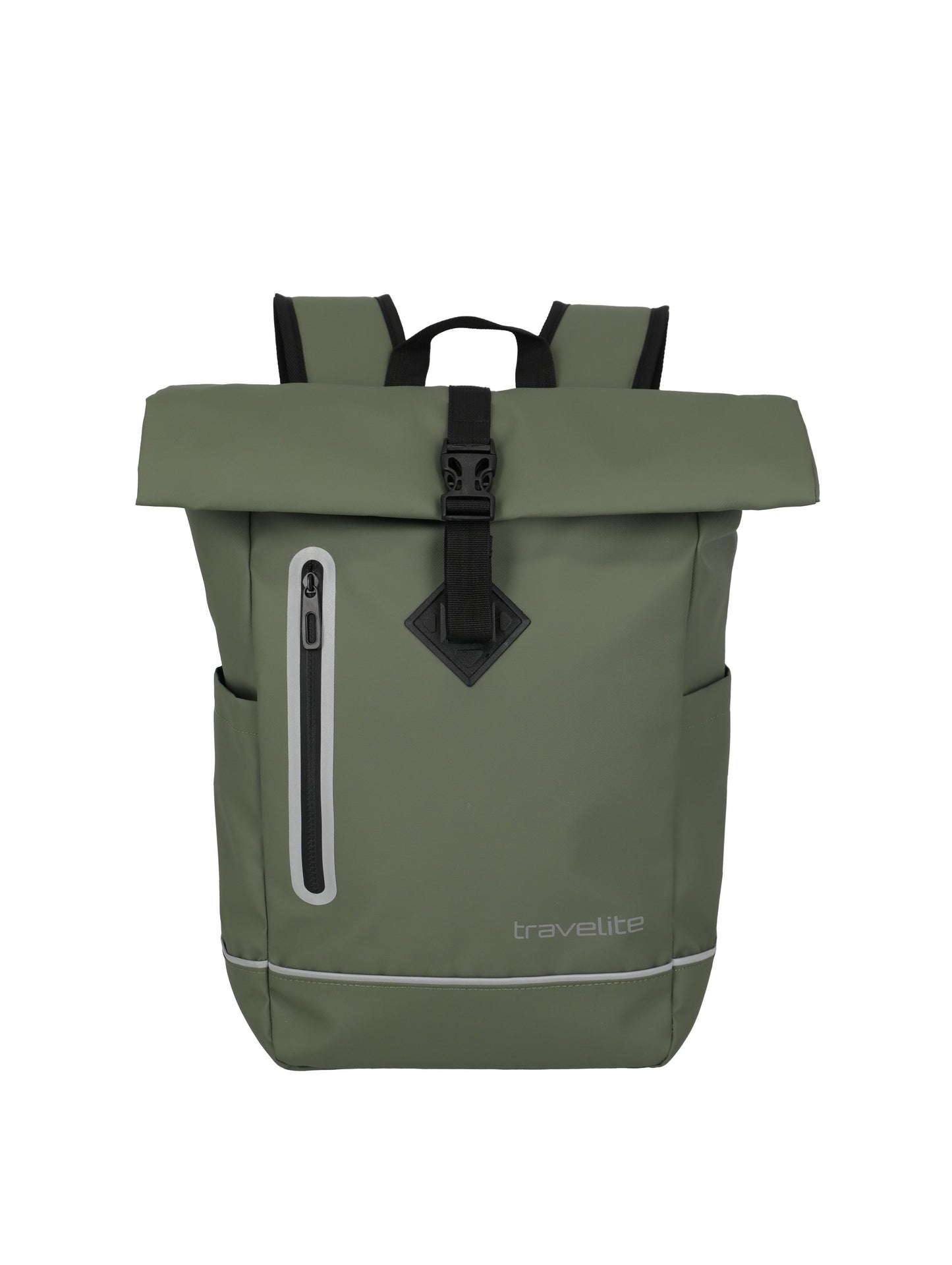 Basics roll-up backpack tarpaulin, olive