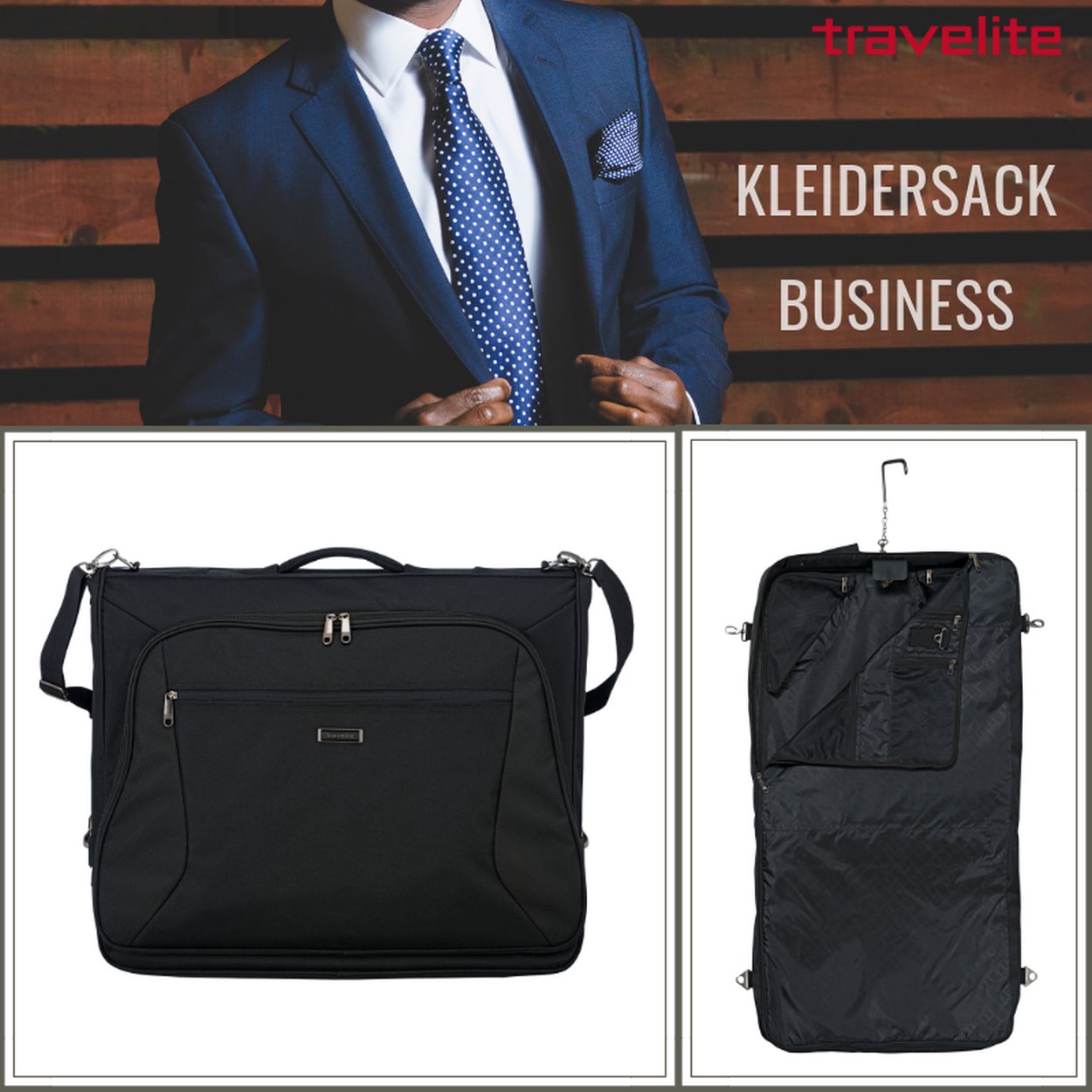 Travelite Mobile clothing sack business - black